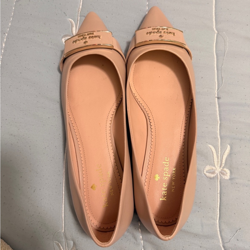 kate spade Blush Pointed Flats